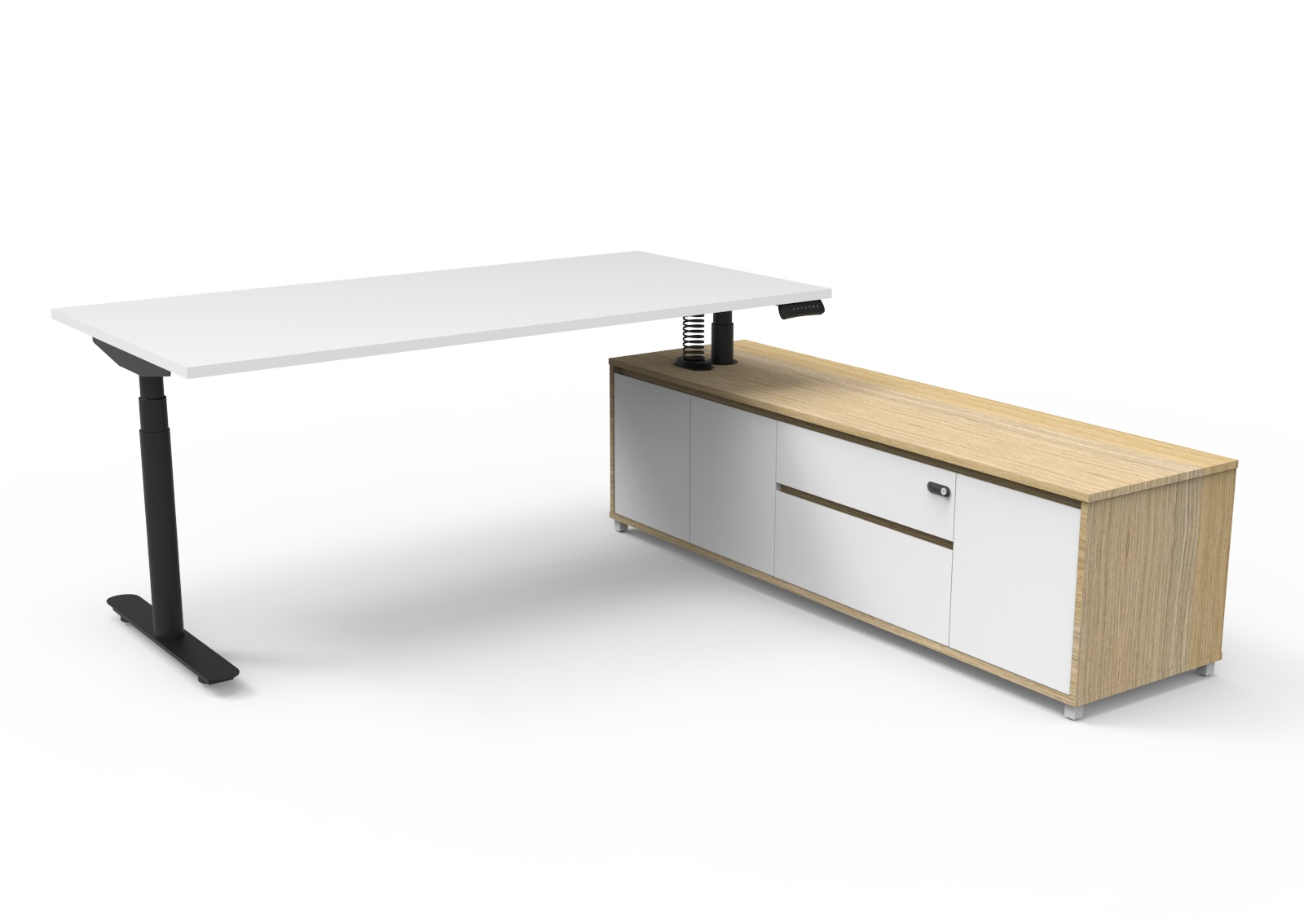 Halo+ Executive Desk 187 - RH Hand Side Configuration